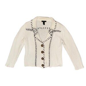 Western Contrast Stitch Sweater